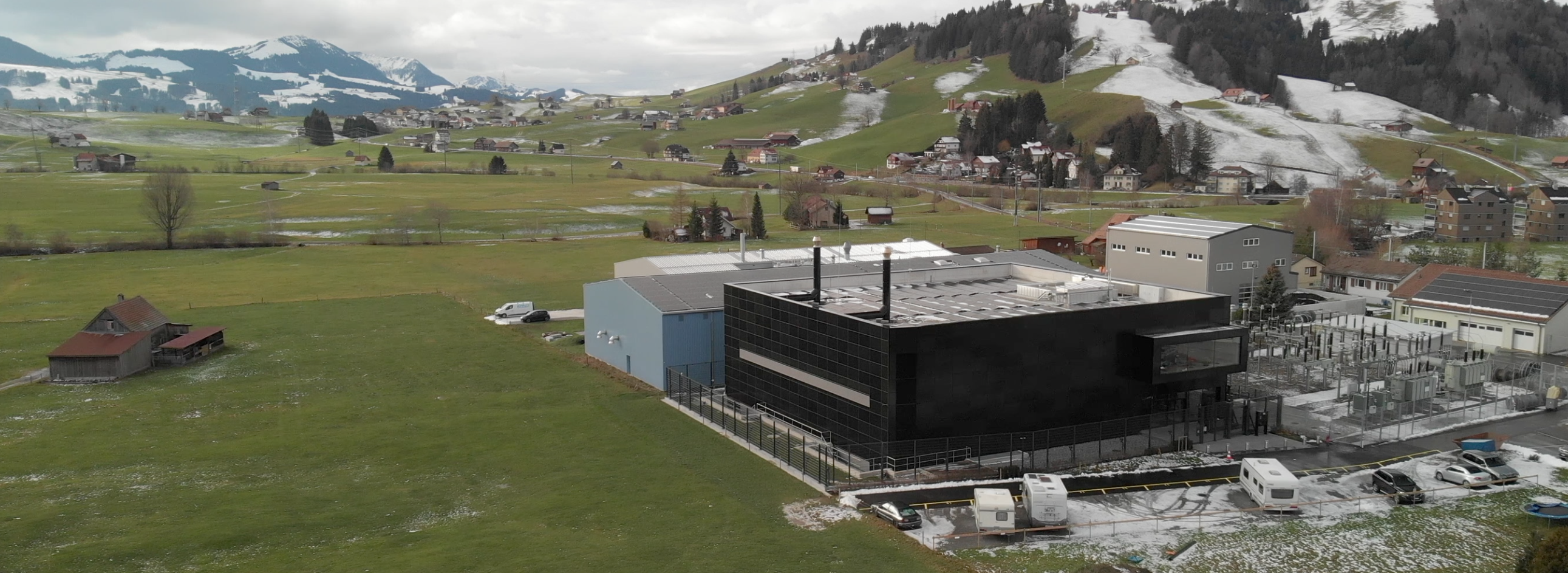 Green datacentre in Gais, near St. Gallen in Switzerland